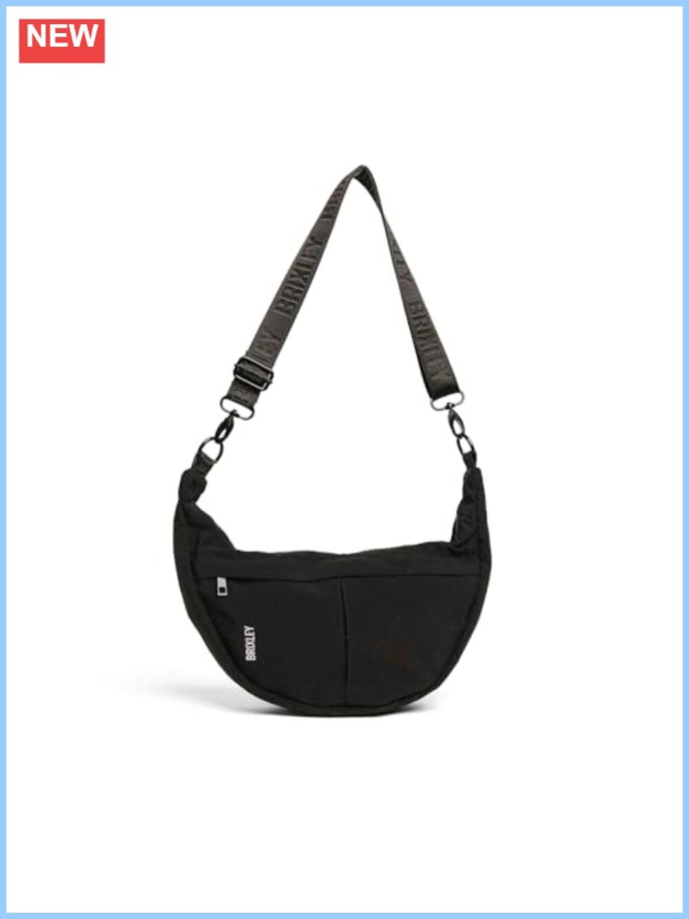 Water Resistant Nylon Crescent Shoulder Bag Adjustable Sling Crossbody